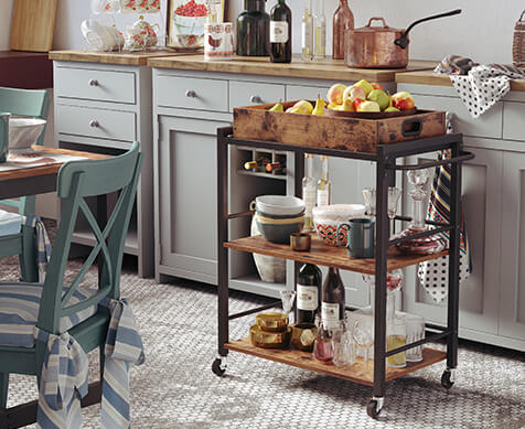 Kitchen Rolling Bar Cart for Sale